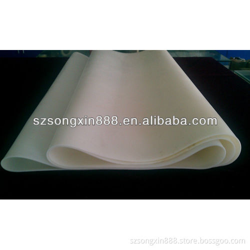 Resistance the high temperature thin rubber sheet